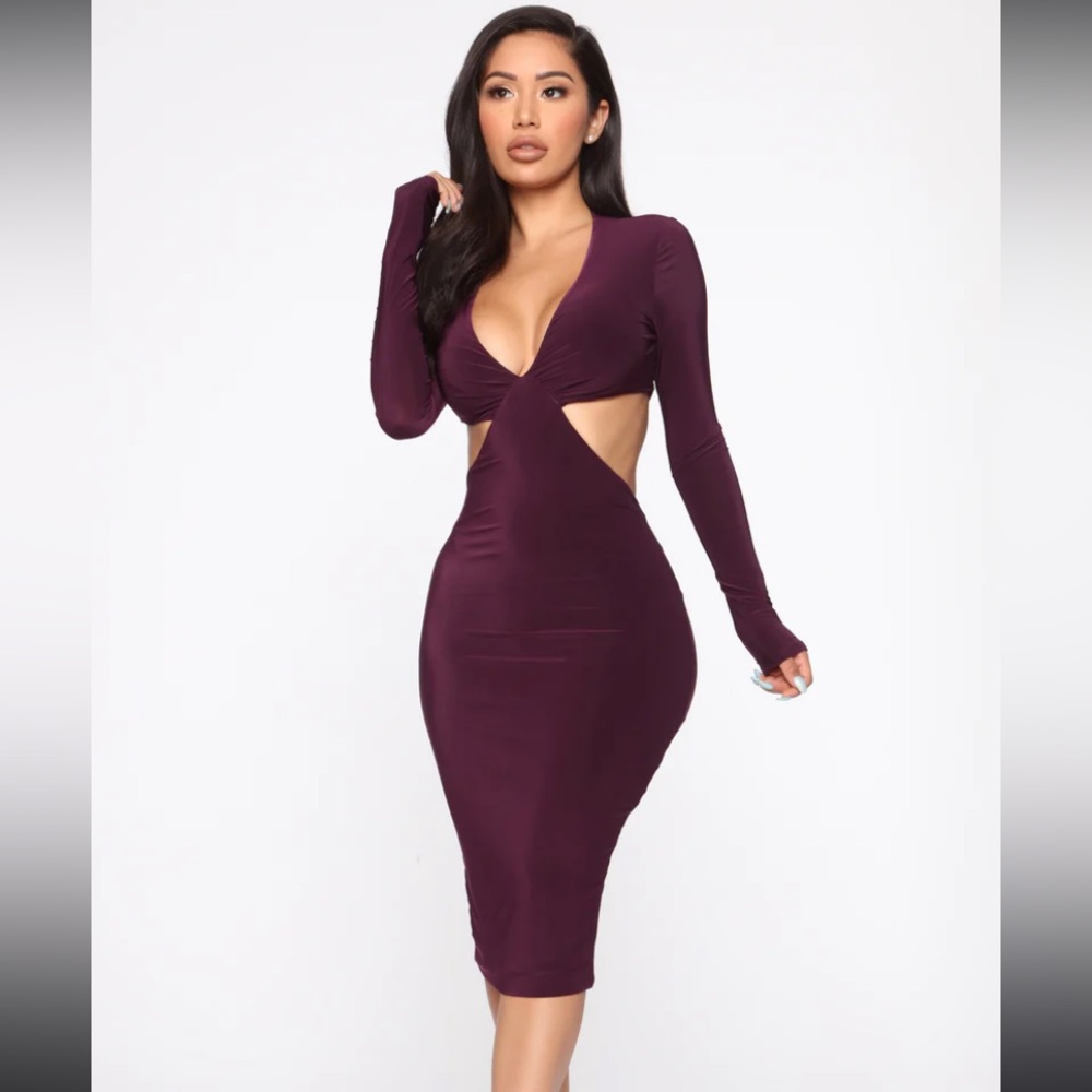 Fashion Nova Midi Dress Size XS